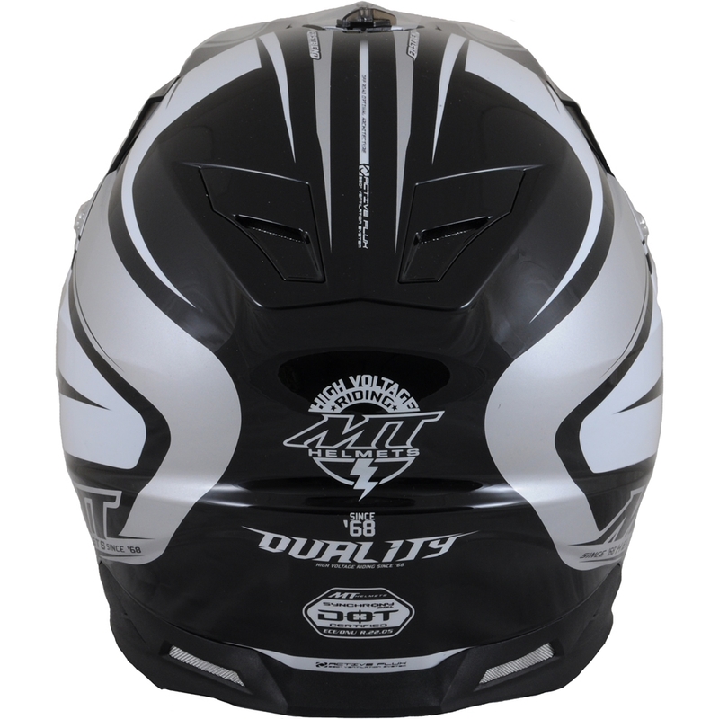 MT Synchrony Duality kaciga za motocross crna/siva