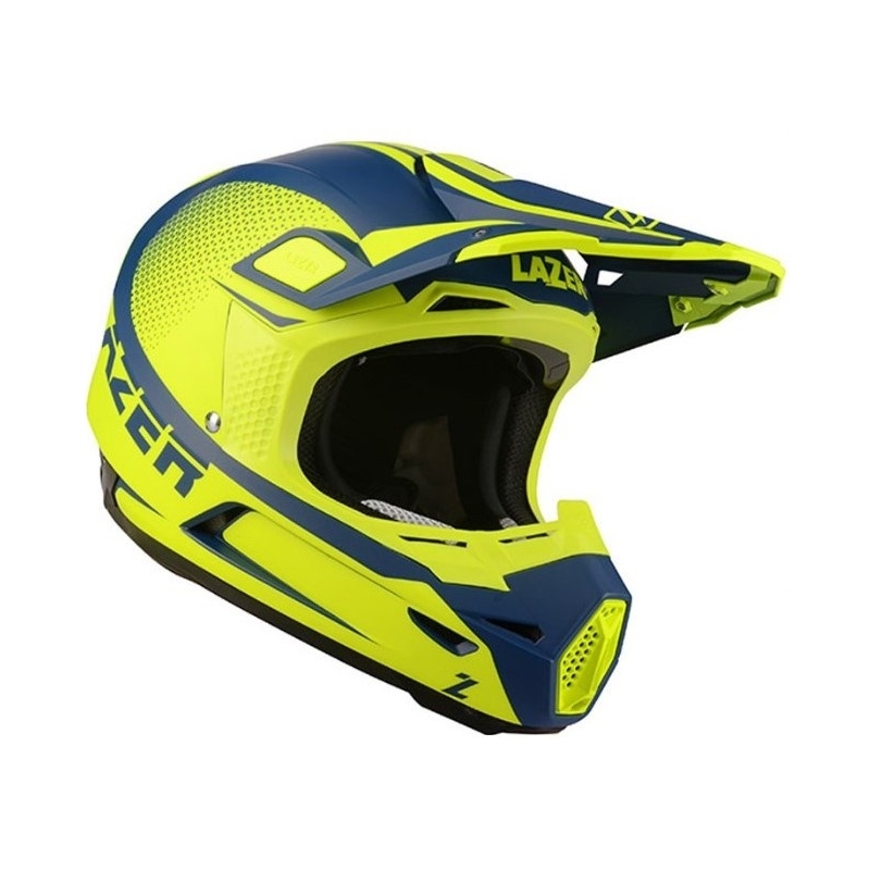 Motocross kaciga Lazer X9 Sprocket plavo-fluo žuta