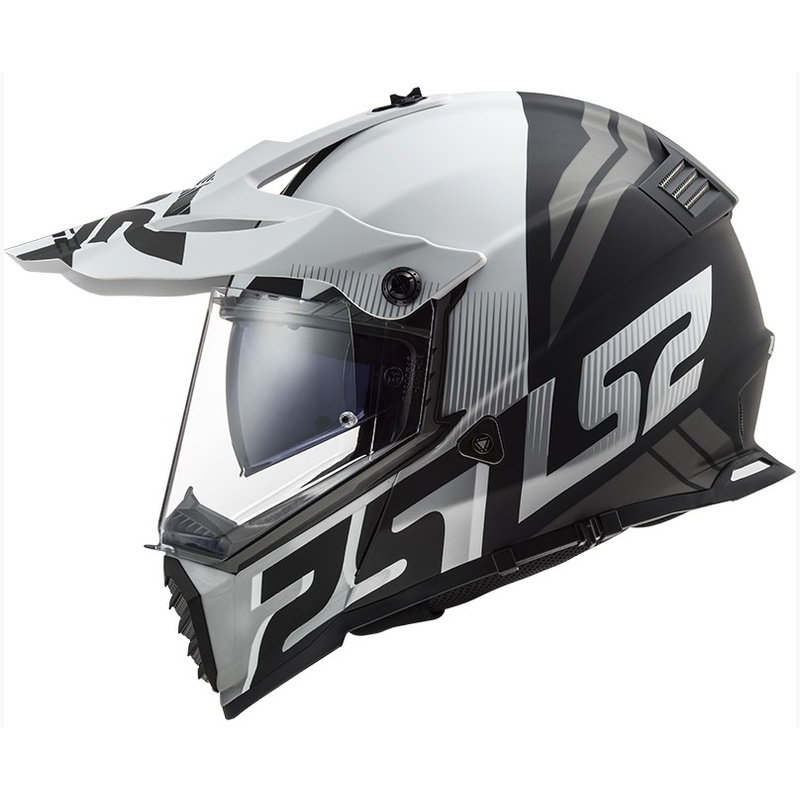 Enduro kaciga LS2 MX436 Pioneer EVO Evolve bijelo-sivo-crna rasprodaja