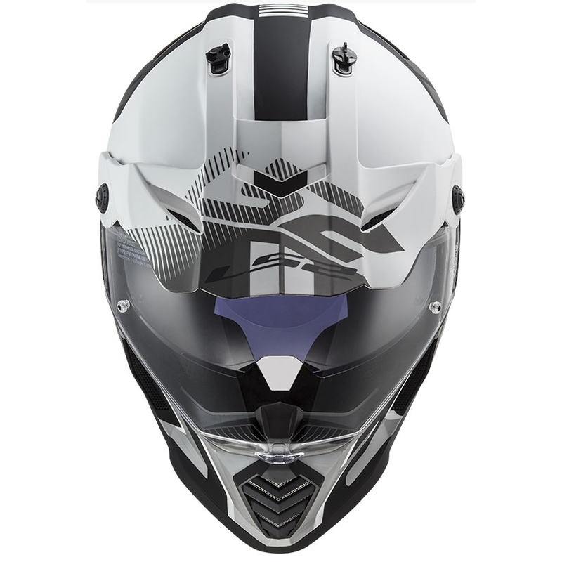 Enduro kaciga LS2 MX436 Pioneer EVO Evolve bijelo-sivo-crna rasprodaja