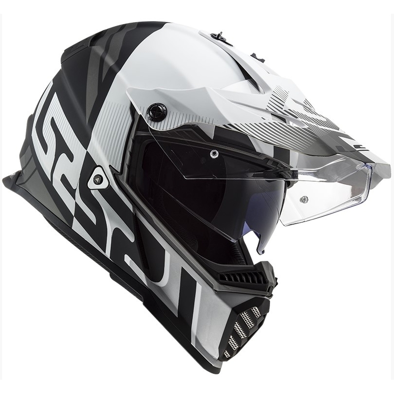 Enduro kaciga LS2 MX436 Pioneer EVO Evolve bijelo-sivo-crna rasprodaja