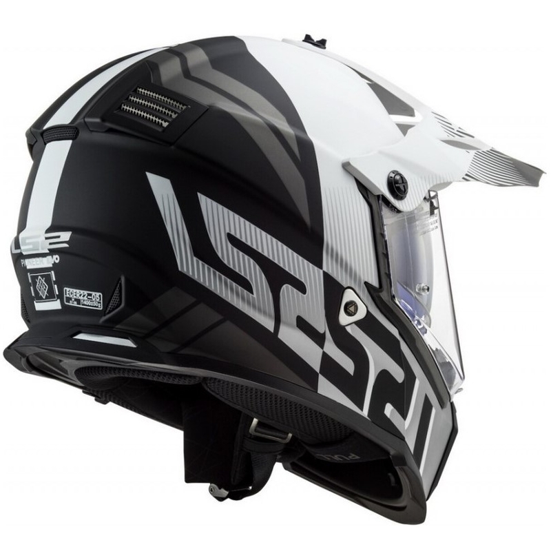 Enduro kaciga LS2 MX436 Pioneer EVO Evolve bijelo-sivo-crna rasprodaja