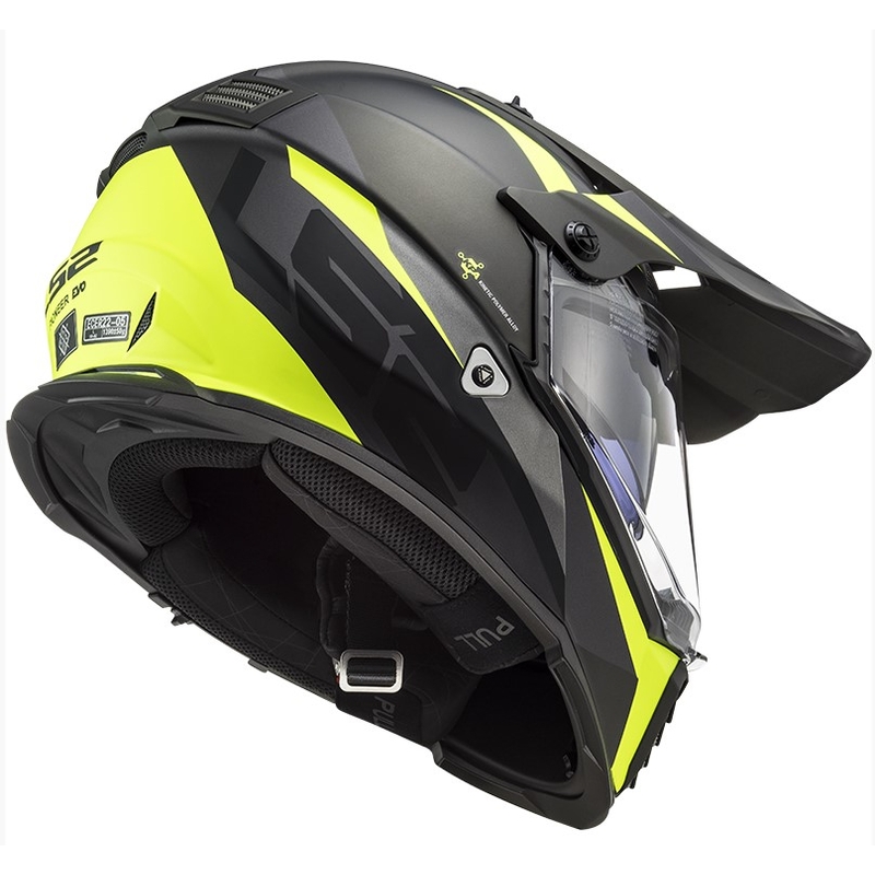 Enduro kaciga LS2 MX436 Pioneer EVO Router crno-fluo žuta