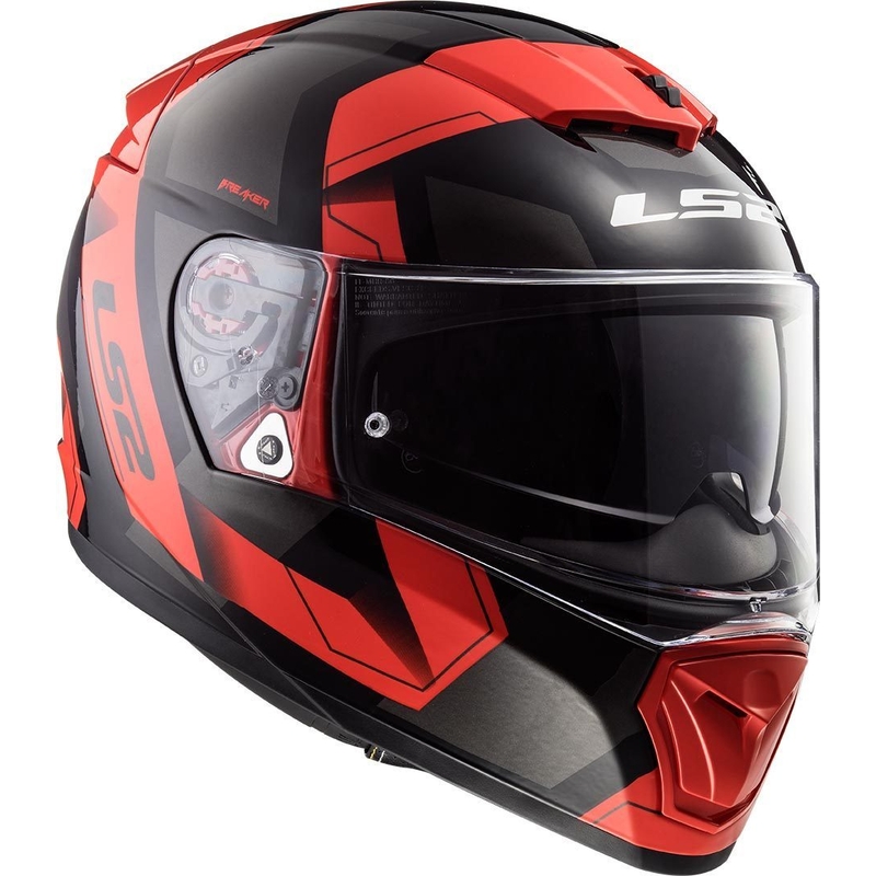 Integralna motociklistička kaciga LS2 FF390 Breaker Physics crno-crvena