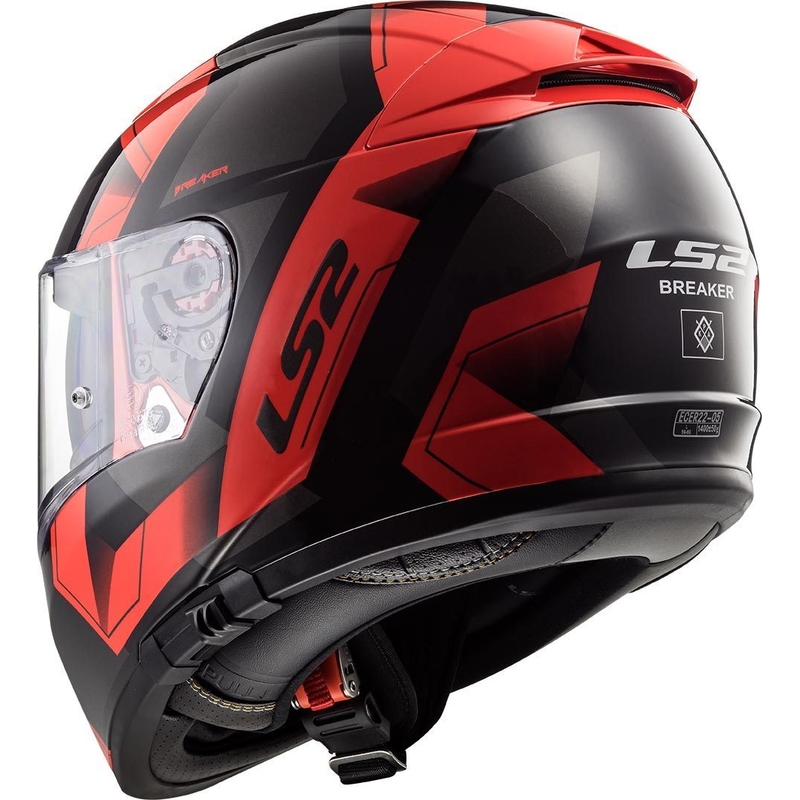 Integralna motociklistička kaciga LS2 FF390 Breaker Physics crno-crvena
