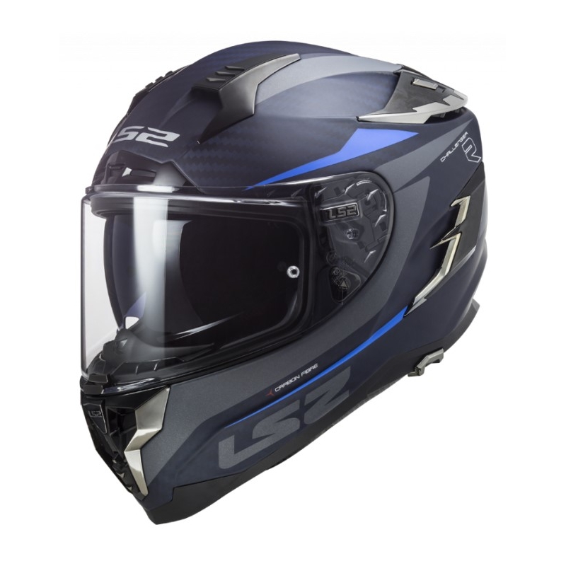 LS2 FF327 Challenger C Drone Integral motociklistička kaciga crno-plava rasprodaja