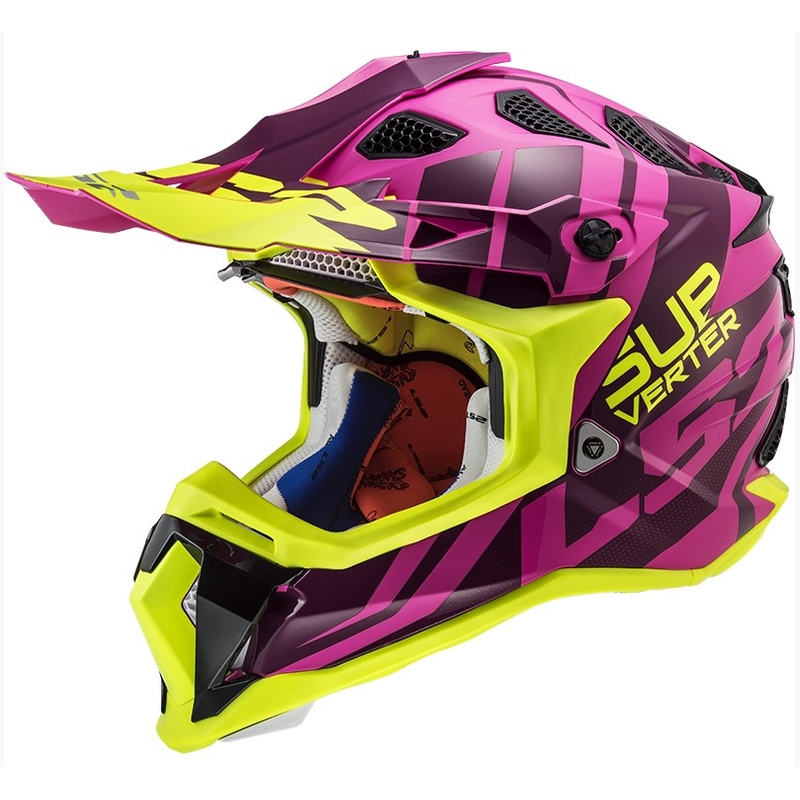 LS2 MX470 Subverter Troop kaciga za motocross Pink-Fluo Yellow rasprodaja