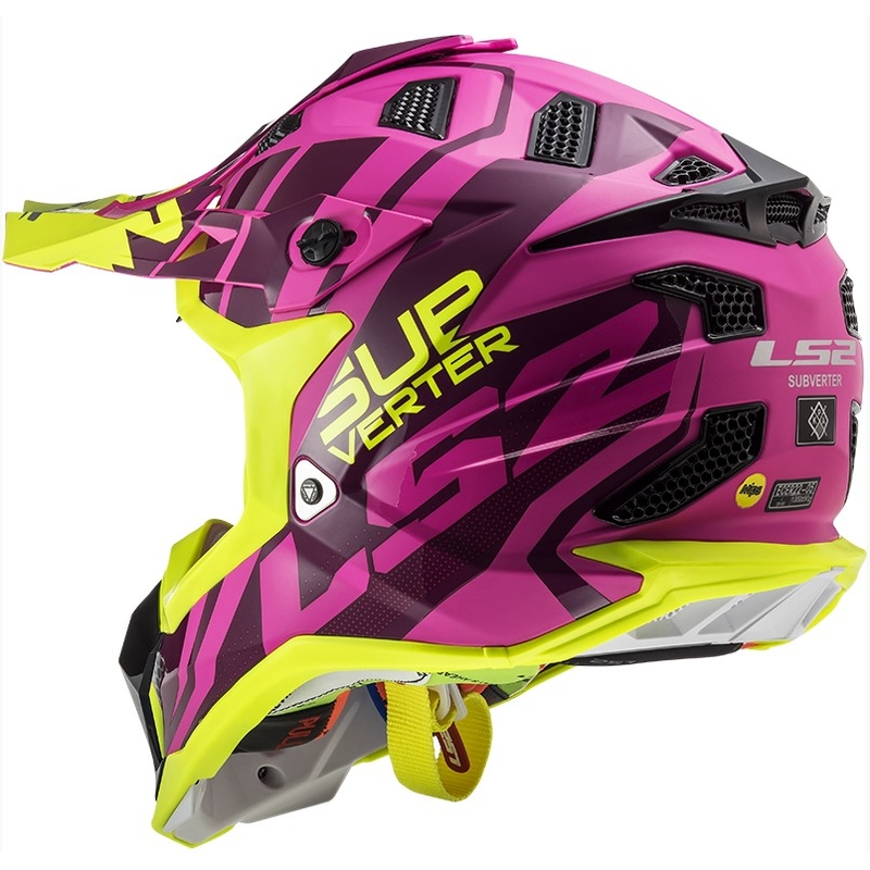 LS2 MX470 Subverter Troop kaciga za motocross Pink-Fluo Yellow rasprodaja