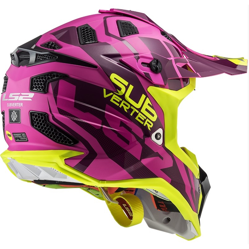LS2 MX470 Subverter Troop kaciga za motocross Pink-Fluo Yellow rasprodaja