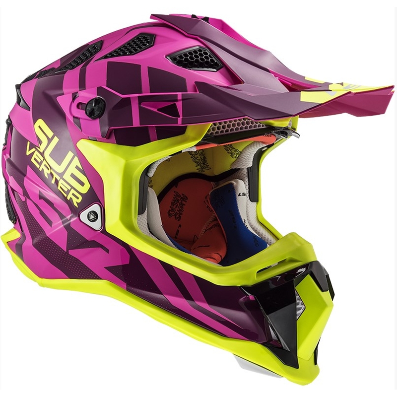 LS2 MX470 Subverter Troop kaciga za motocross Pink-Fluo Yellow rasprodaja