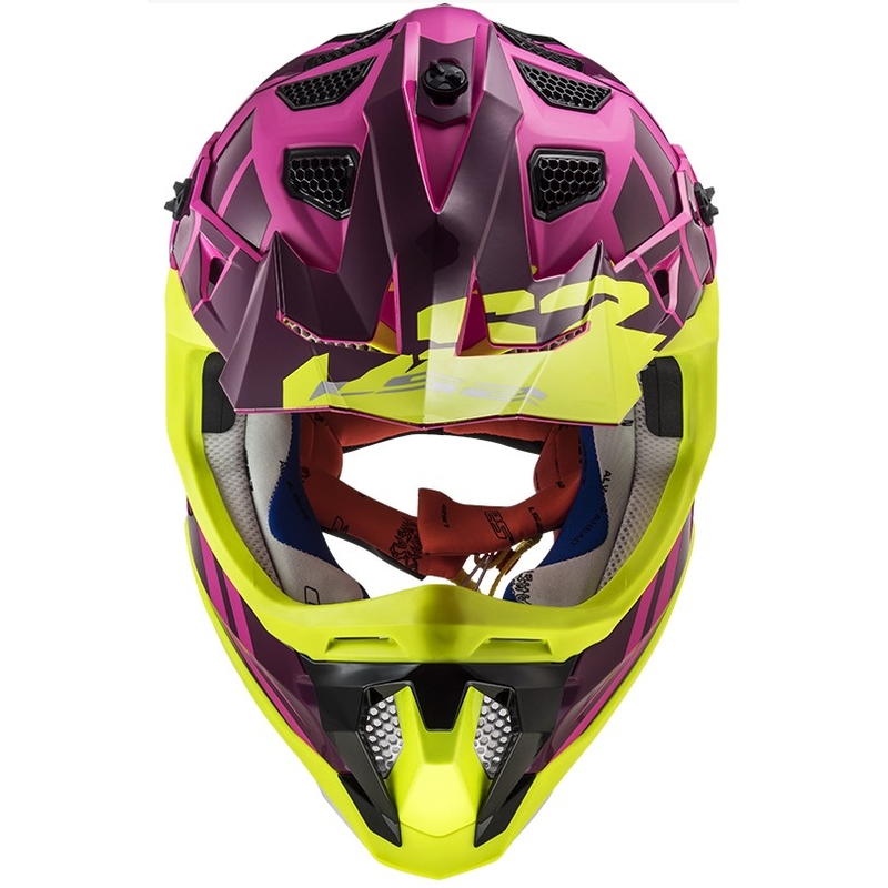 LS2 MX470 Subverter Troop kaciga za motocross Pink-Fluo Yellow rasprodaja