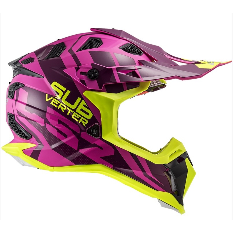 LS2 MX470 Subverter Troop kaciga za motocross Pink-Fluo Yellow rasprodaja