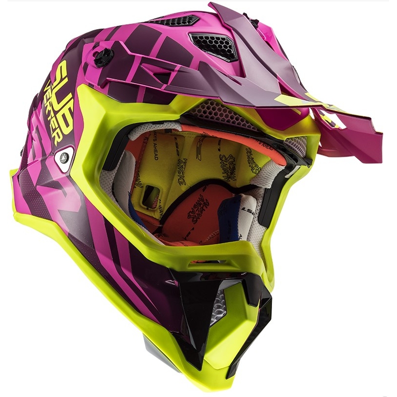LS2 MX470 Subverter Troop kaciga za motocross Pink-Fluo Yellow rasprodaja