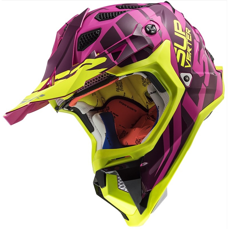 LS2 MX470 Subverter Troop kaciga za motocross Pink-Fluo Yellow rasprodaja