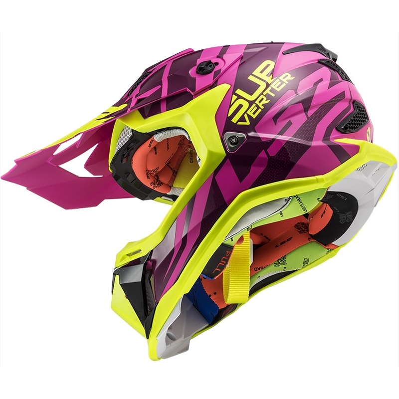 LS2 MX470 Subverter Troop kaciga za motocross Pink-Fluo Yellow rasprodaja