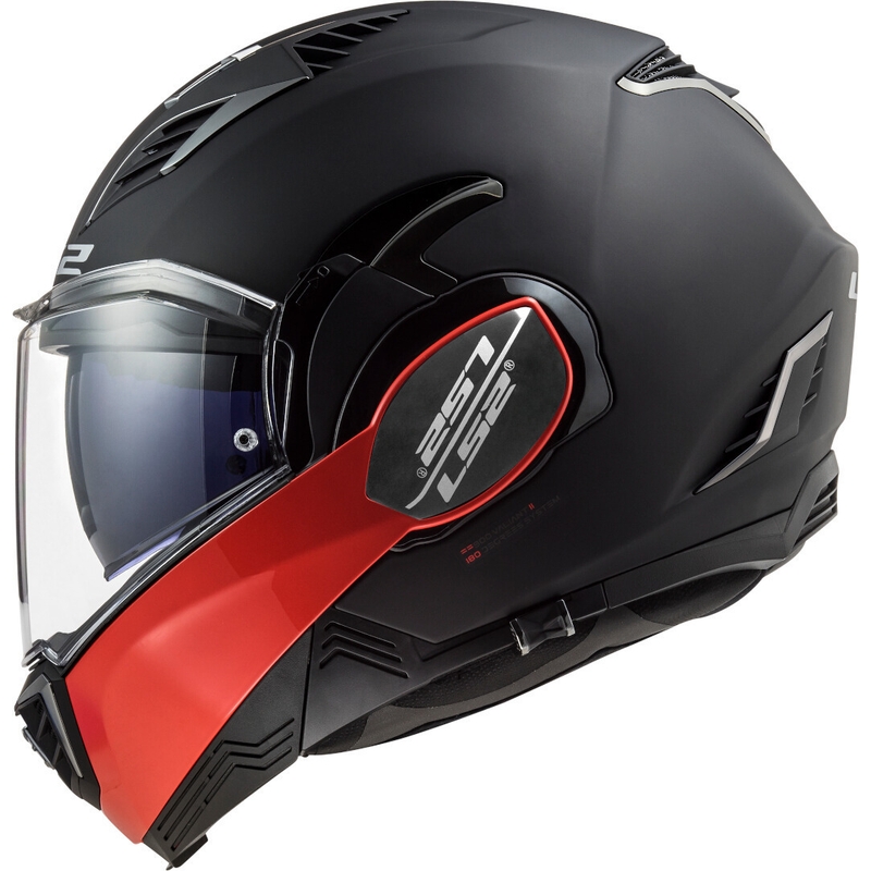 LS2 FF900 Valiant II Hammer preklopna motociklistička kaciga crno crvena rasprodaja