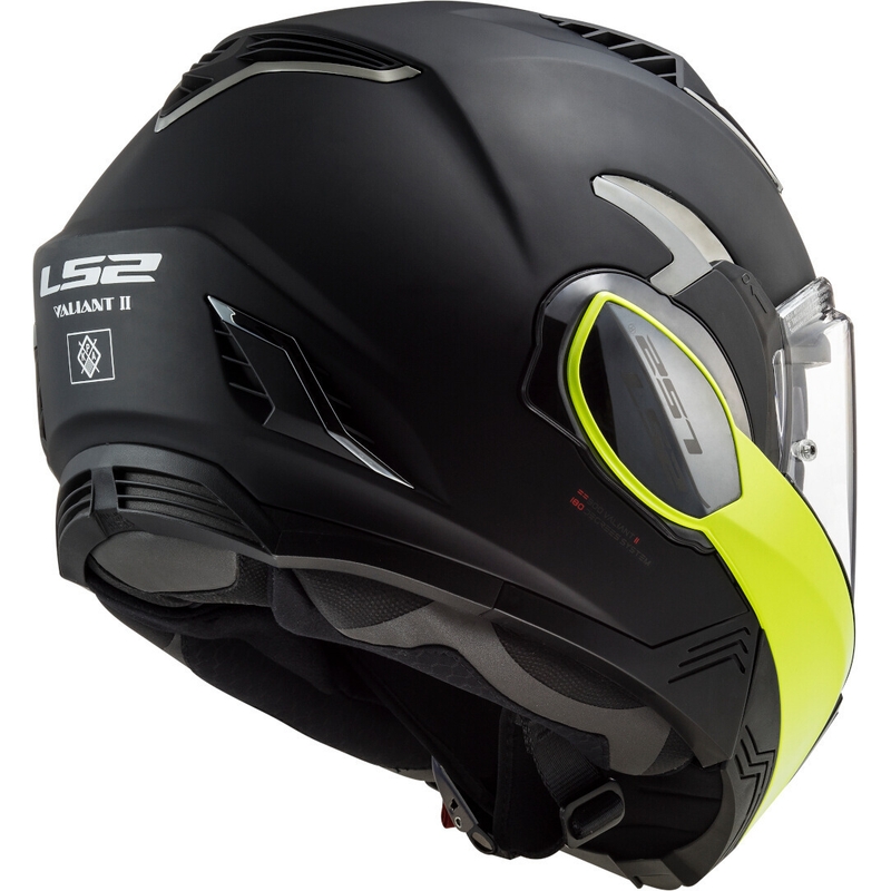 LS2 FF900 Valiant II Hammer preklopna motociklistička kaciga crno-fluo žuta rasprodaja