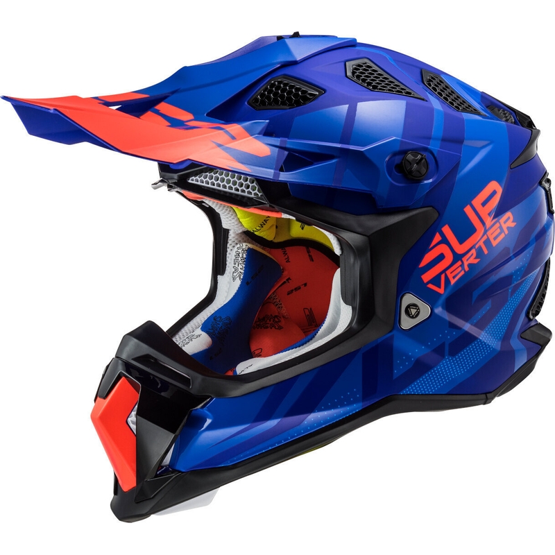 LS2 MX470 Subverter Troop plavo-narančaste kacige za motocross rasprodaja