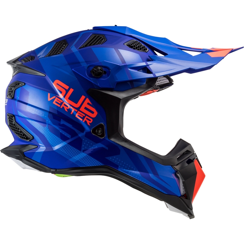 LS2 MX470 Subverter Troop plavo-narančaste kacige za motocross rasprodaja