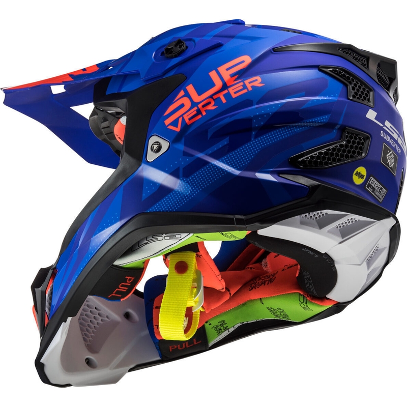 LS2 MX470 Subverter Troop plavo-narančaste kacige za motocross rasprodaja