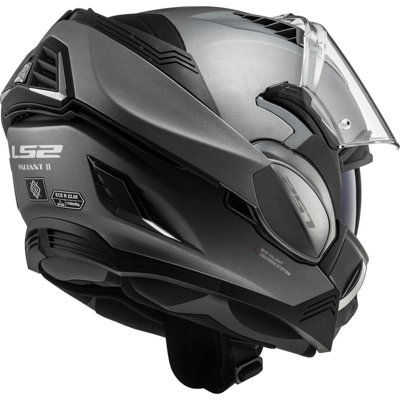 Motociklistička kaciga na preklop LS2 FF900 Valiant II Solid titanium mat