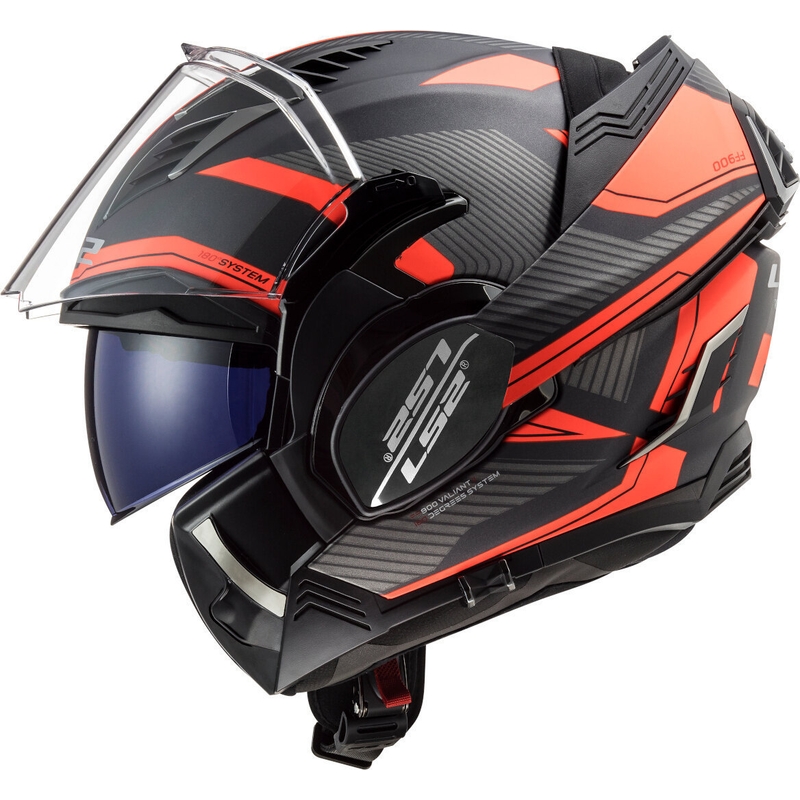 Motociklistička kaciga na preklop LS2 FF900 Valiant II Revo titan-fluo narančasta