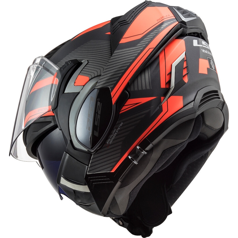 Motociklistička kaciga na preklop LS2 FF900 Valiant II Revo titan-fluo narančasta