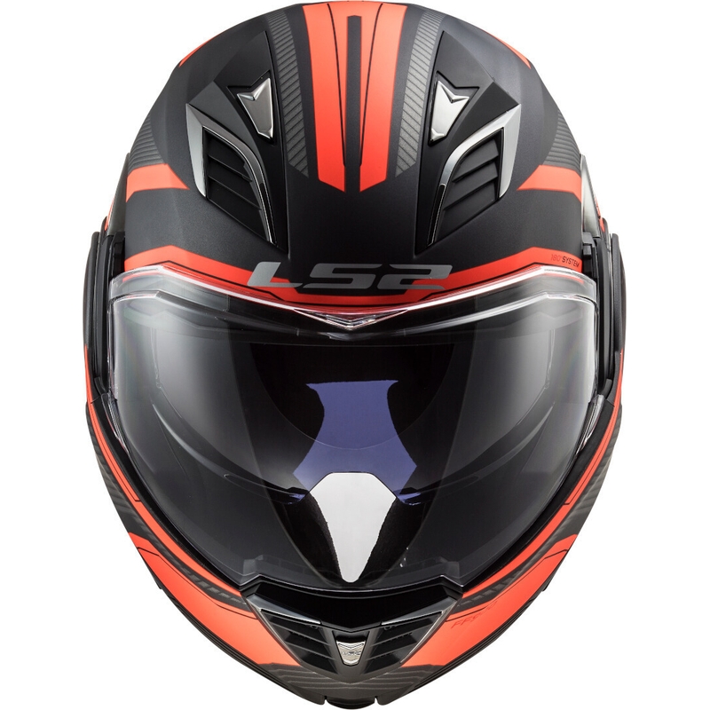 Motociklistička kaciga na preklop LS2 FF900 Valiant II Revo titan-fluo narančasta
