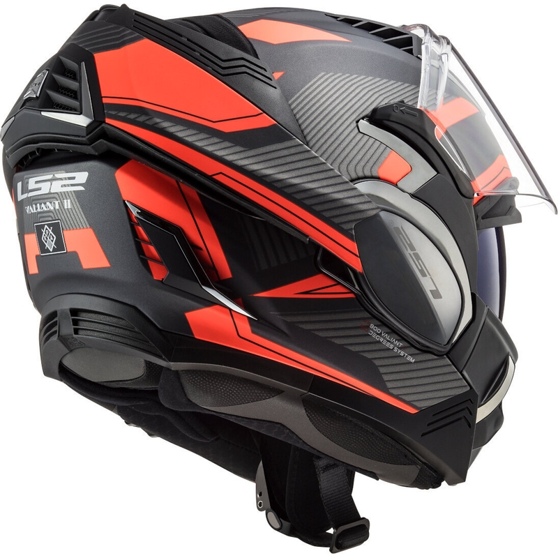 Motociklistička kaciga na preklop LS2 FF900 Valiant II Revo titan-fluo narančasta