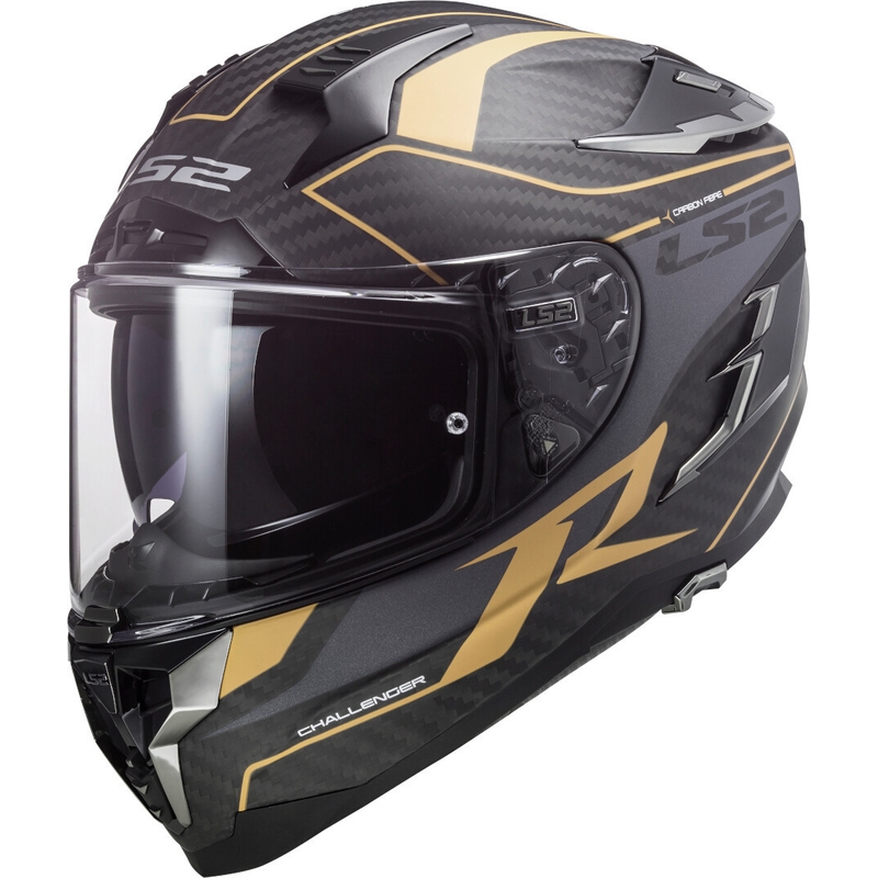 LS2 FF327 Challenger C Grid Full Face motociklistička kaciga Black Gold rasprodaja