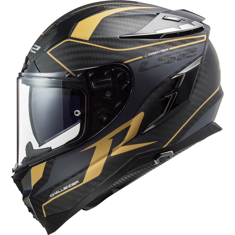 LS2 FF327 Challenger C Grid Full Face motociklistička kaciga Black Gold rasprodaja
