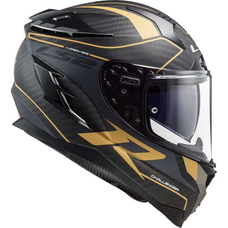 LS2 FF327 Challenger C Grid Full Face motociklistička kaciga Black Gold rasprodaja