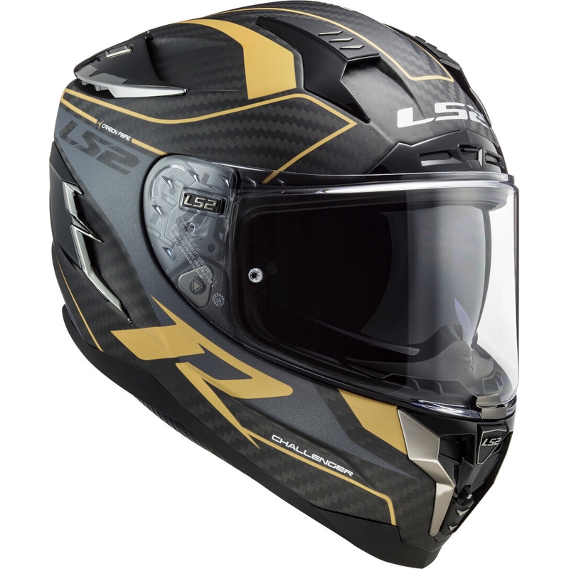 LS2 FF327 Challenger C Grid Full Face motociklistička kaciga Black Gold rasprodaja