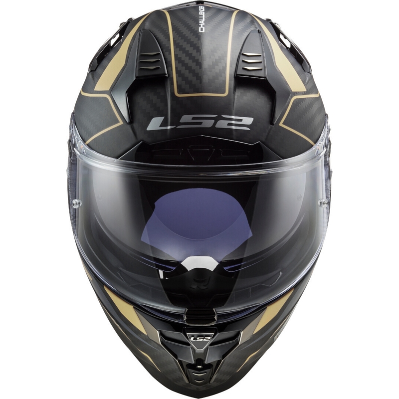 LS2 FF327 Challenger C Grid Full Face motociklistička kaciga Black Gold rasprodaja