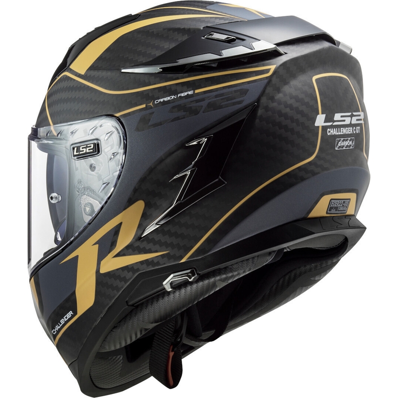 LS2 FF327 Challenger C Grid Full Face motociklistička kaciga Black Gold rasprodaja