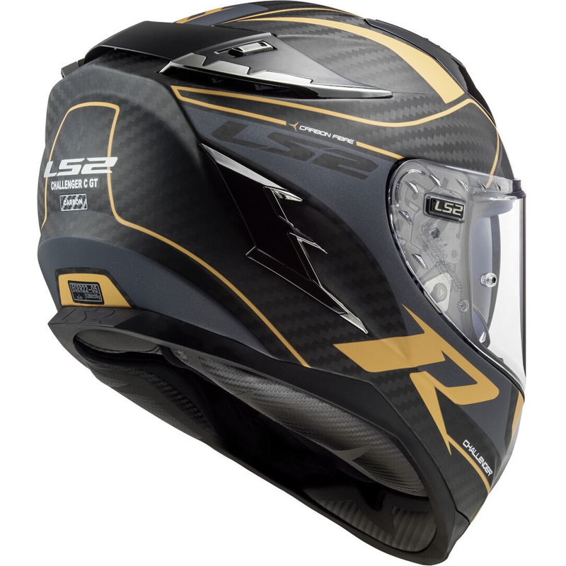 LS2 FF327 Challenger C Grid Full Face motociklistička kaciga Black Gold rasprodaja