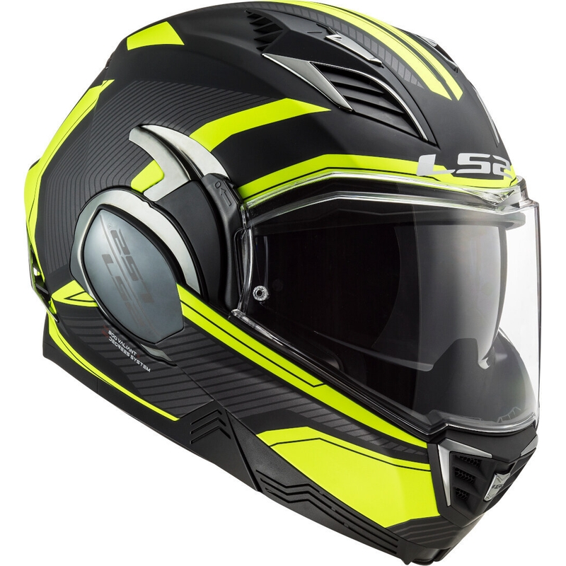 Motociklistička kaciga na preklop LS2 FF900 Valiant II Revo crno-fluo žuta