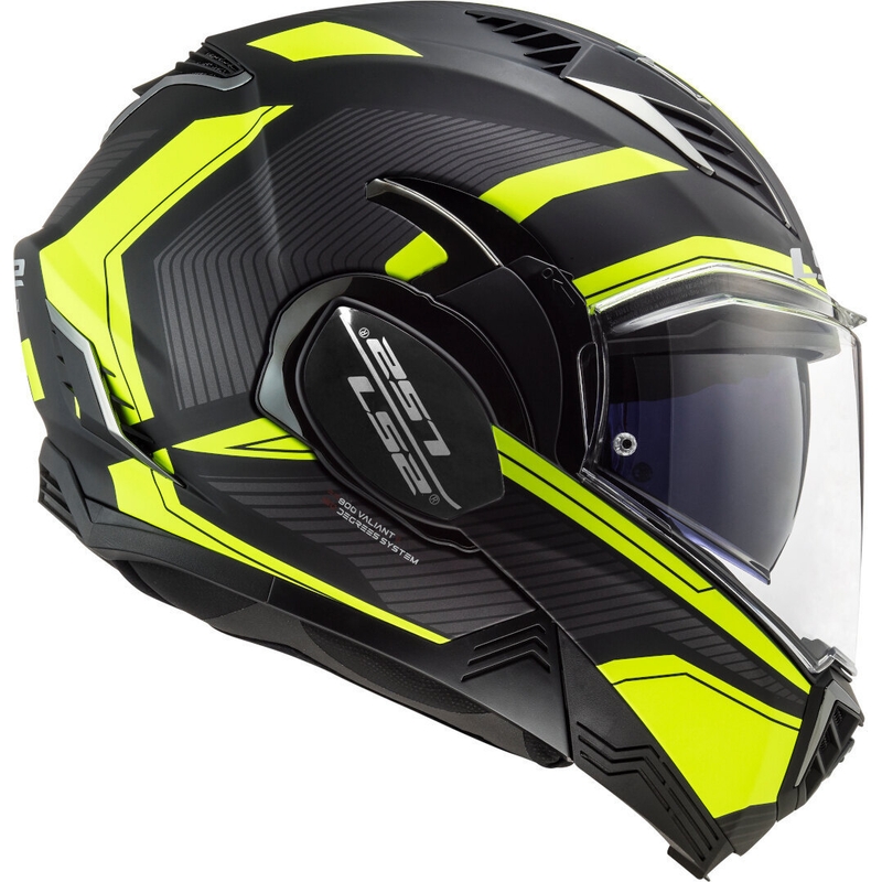 Motociklistička kaciga na preklop LS2 FF900 Valiant II Revo crno-fluo žuta