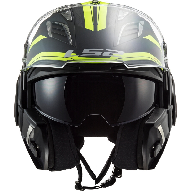 Motociklistička kaciga na preklop LS2 FF900 Valiant II Revo crno-fluo žuta
