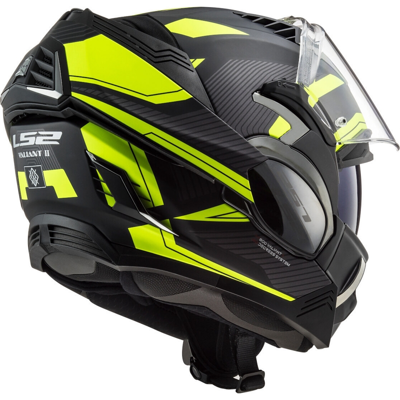 Motociklistička kaciga na preklop LS2 FF900 Valiant II Revo crno-fluo žuta