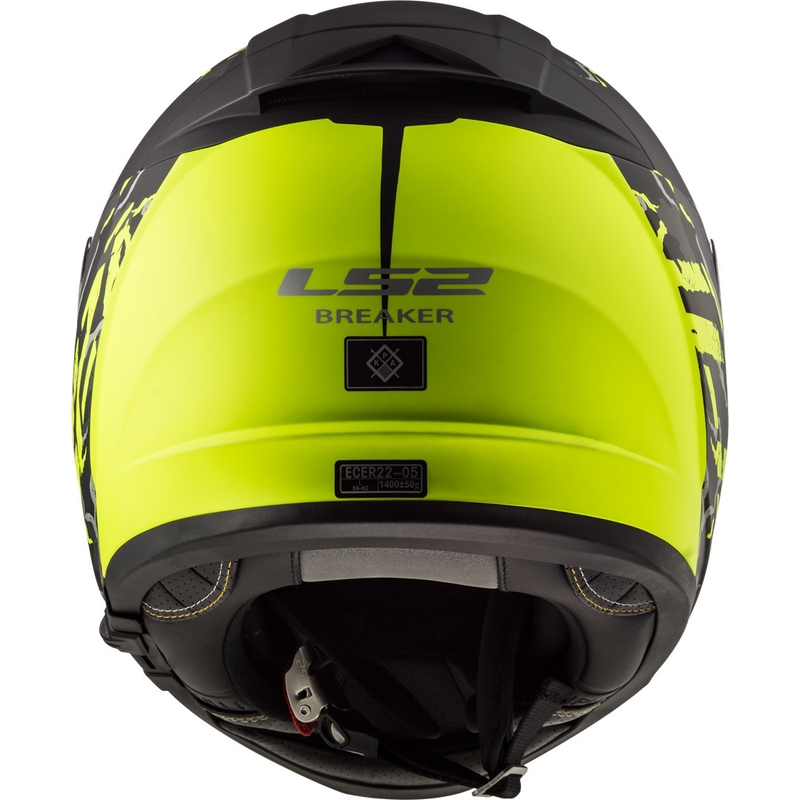 Motociklistička kaciga s punim licem LS2 FF390 Breaker Feline Black-Fluo Yellow rasprodaja