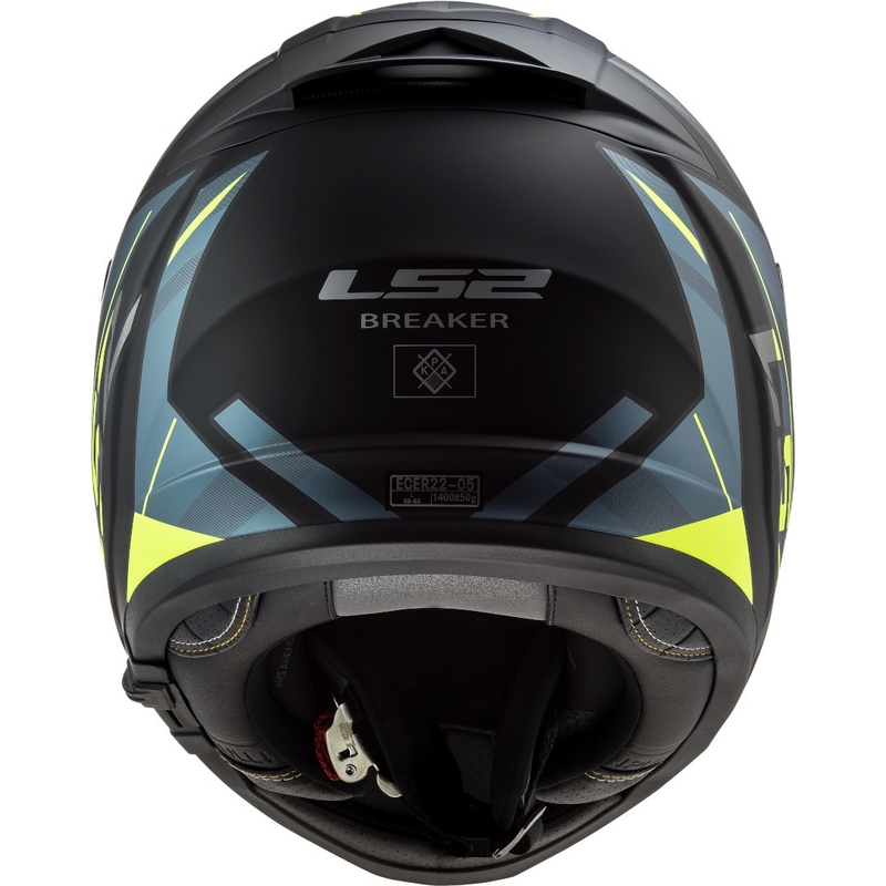 Integralna motociklistička kaciga LS2 FF390 Breaker Beta crna-plava-fluo žuta