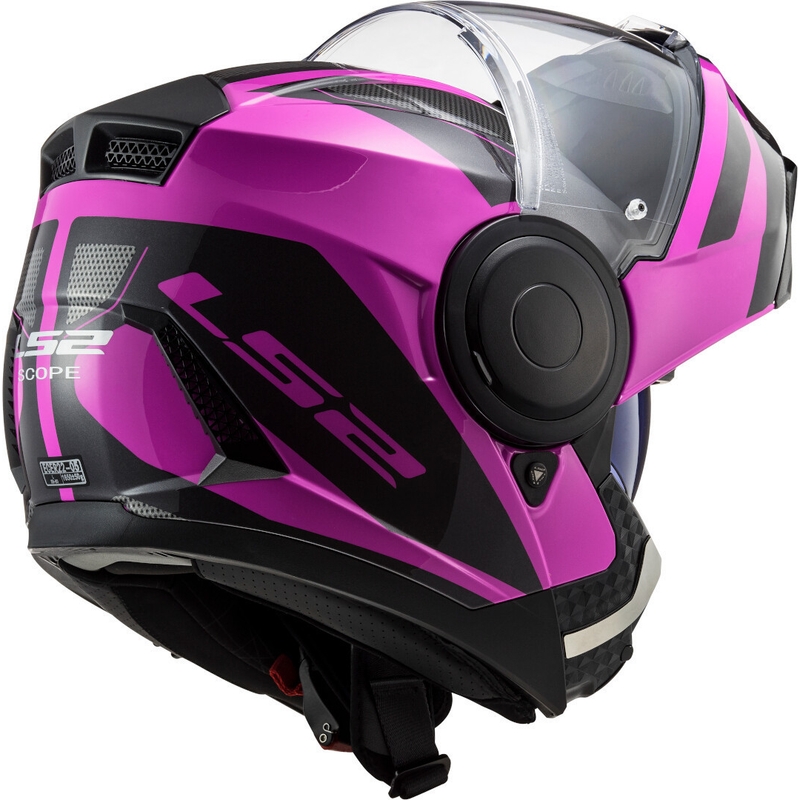 Motociklistička kaciga na preklop LS2 FF902 Scope Axis crno-ljubičasta