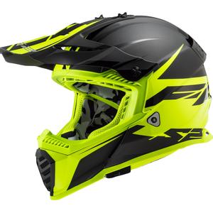 Motocross kaciga LS2 MX437 Fast Evo Roar crno-fluo žuta