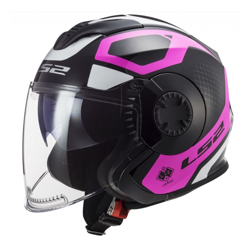 Otvorena motociklistička kaciga LS2 OF570 Verso Marker crno-ljubičasta
