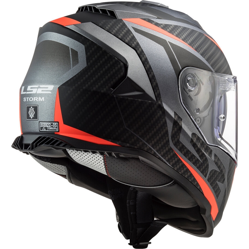 Integralna motociklistička kaciga LS2 FF800 Storm Racer titan-fluo narančasta