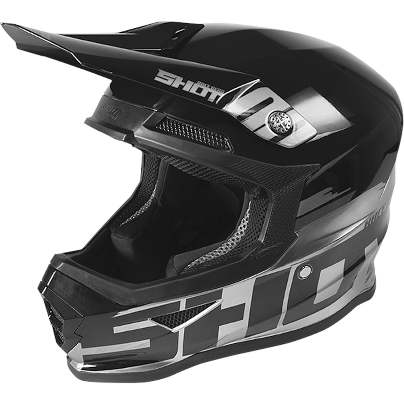 Motocross kaciga Shot Furious Brush crno-srebrna