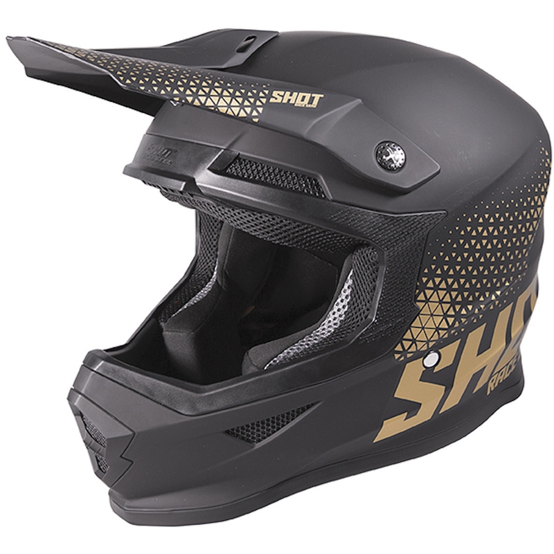 Shot Furious Raw Motocross kaciga Black Gold rasprodaja