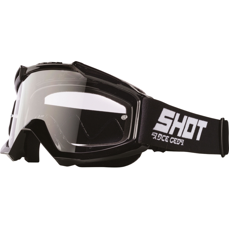 Crne naočale za motocross Shot Assault Solid