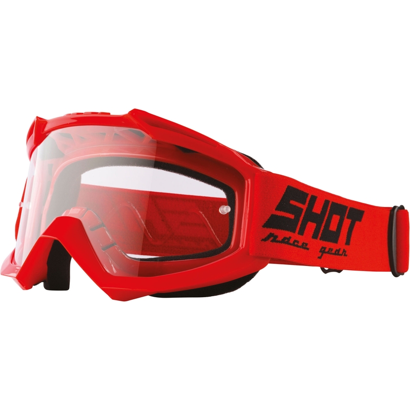 Motocross naočale Shot Assault Solid red